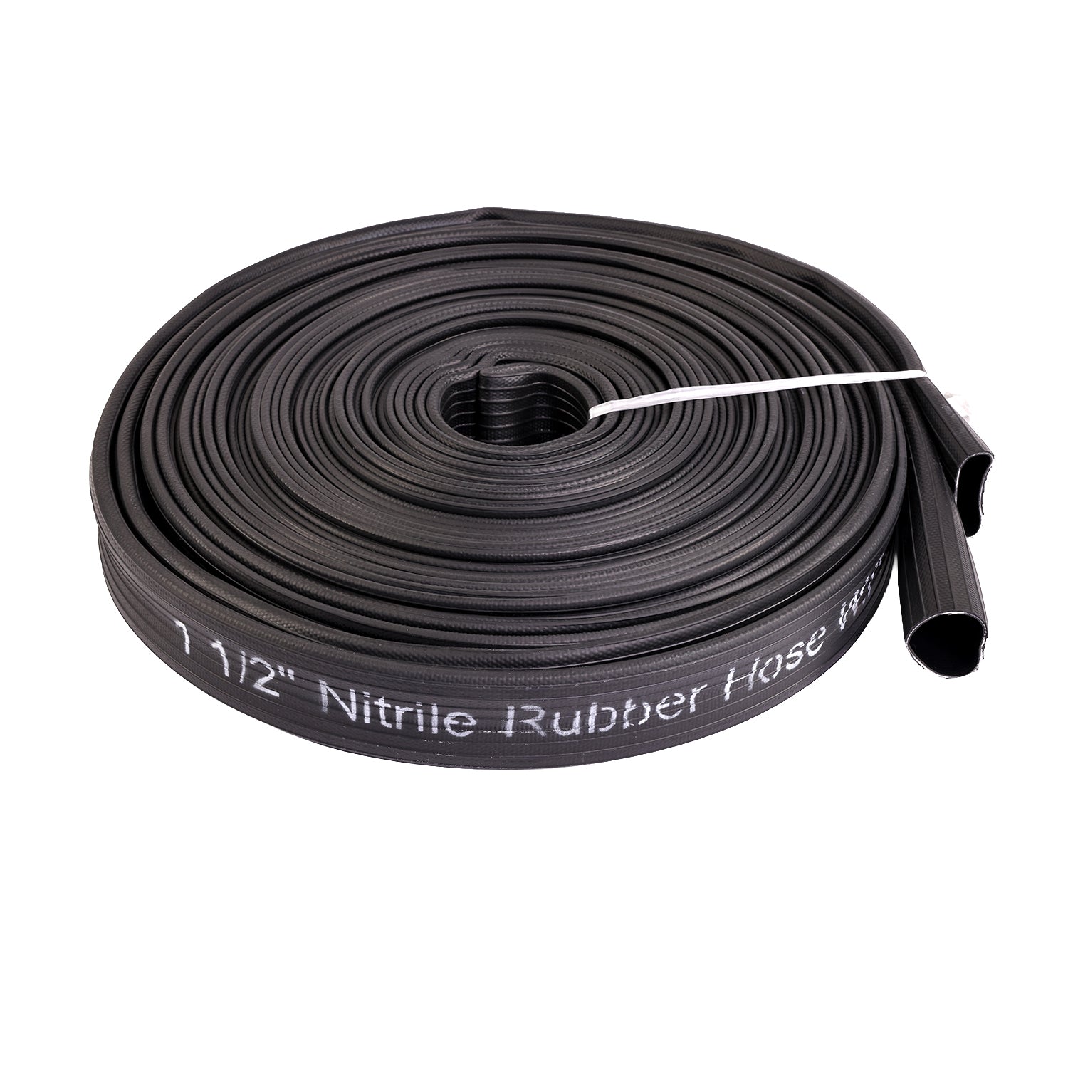 1 1/2” X 100’ BLACK NITRILE/PVC RUBBER COVERED HOSE 200 PSI