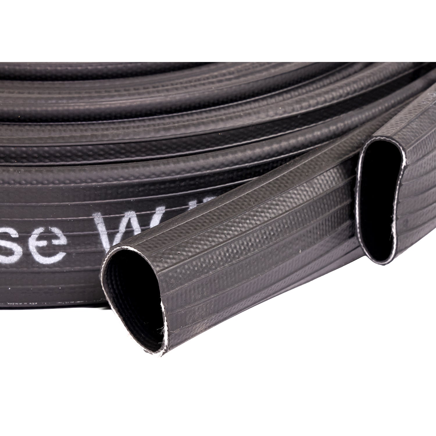 1 1/2” X 100’ BLACK NITRILE/PVC RUBBER COVERED HOSE 200 PSI