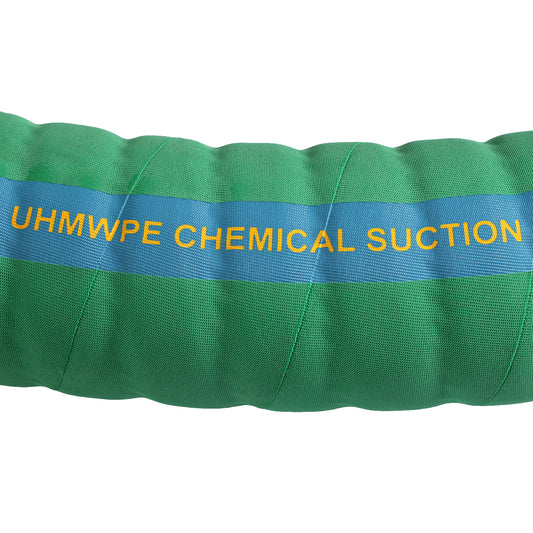 3 IN UHMPE HOSE W/HELIX WIRE GREEN