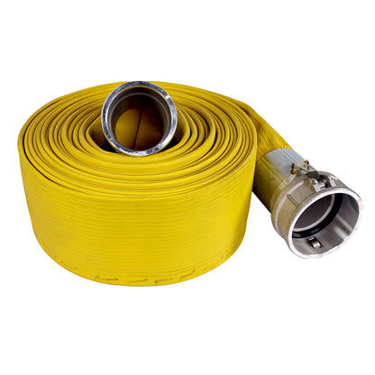 4" X 100FT YELLOW NITRILE/PVC RUBBER COVERED HOSE 200 PSI