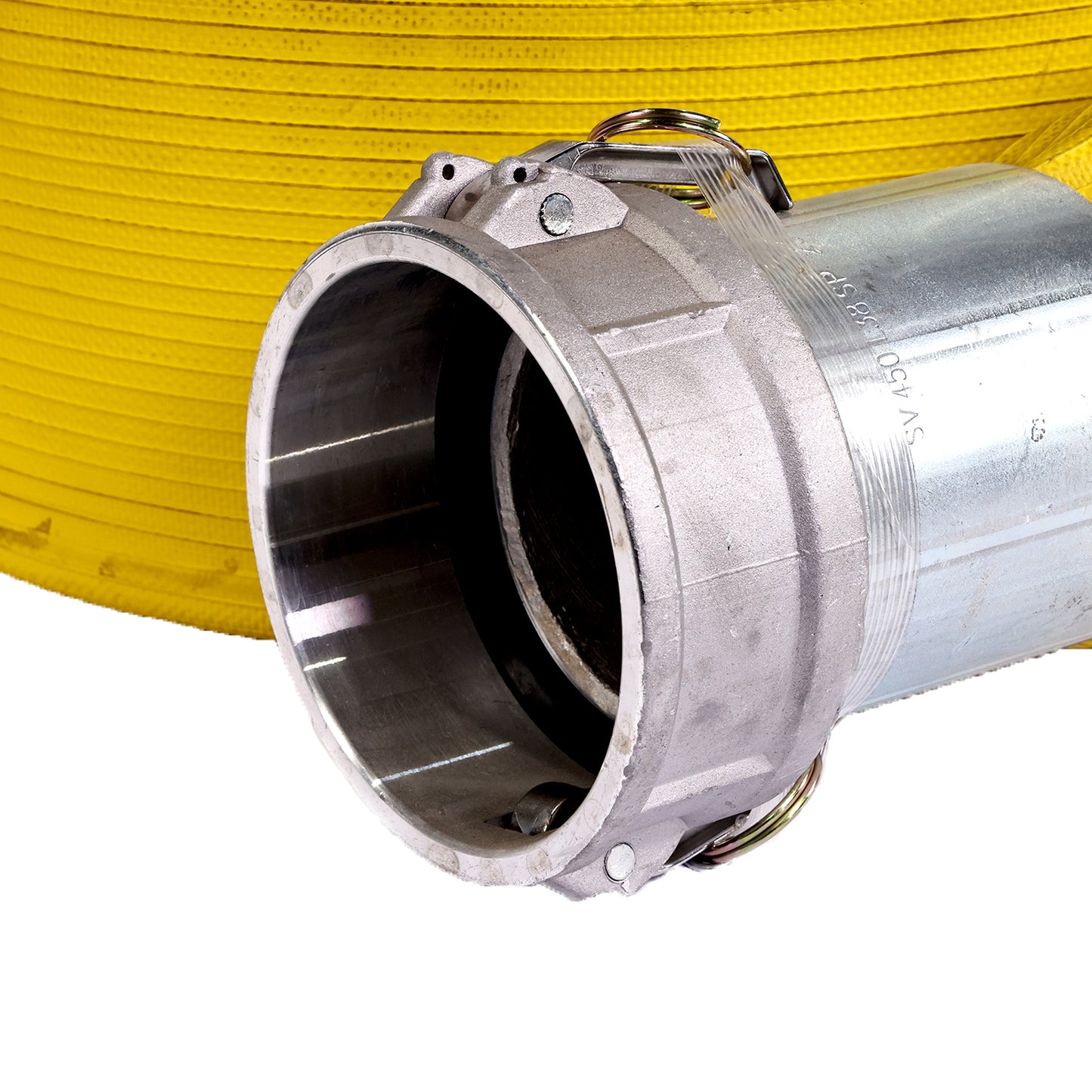 6" X 100FT YELLOW NITRILE/PVC RUBBER COVERED HOSE 200 PSI