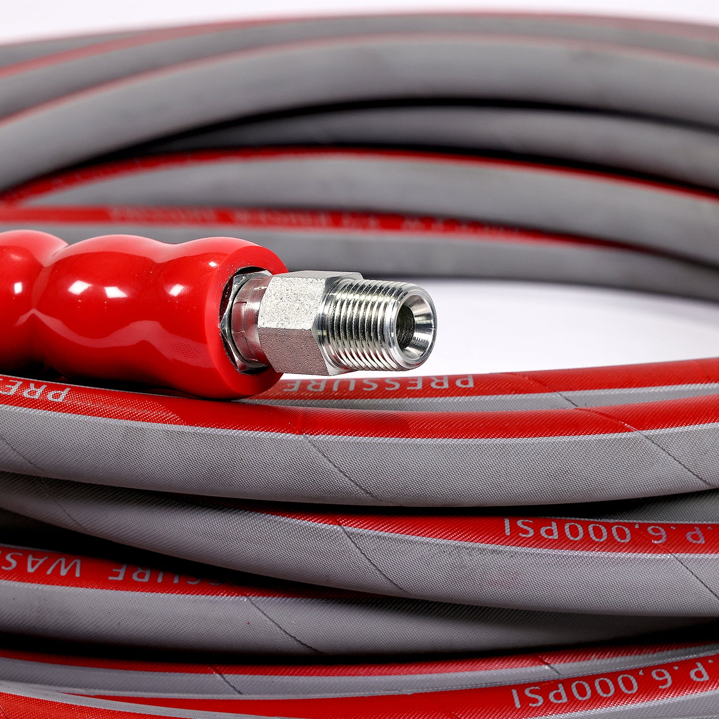 "3/8'' X 50FT GREY WRAPPED PRESSURE WASHER HOSE 1SN